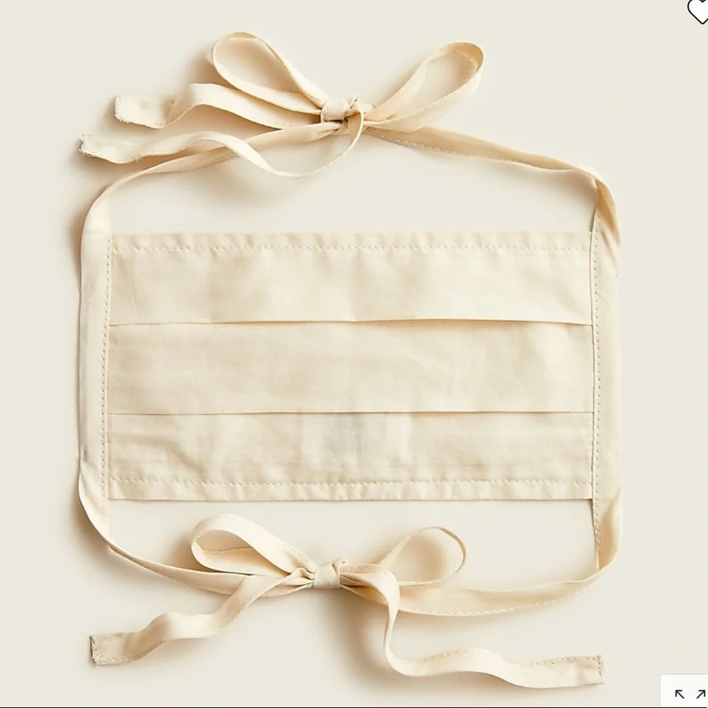 NWT J. Crew 3- Pack Fabric Tie Masks